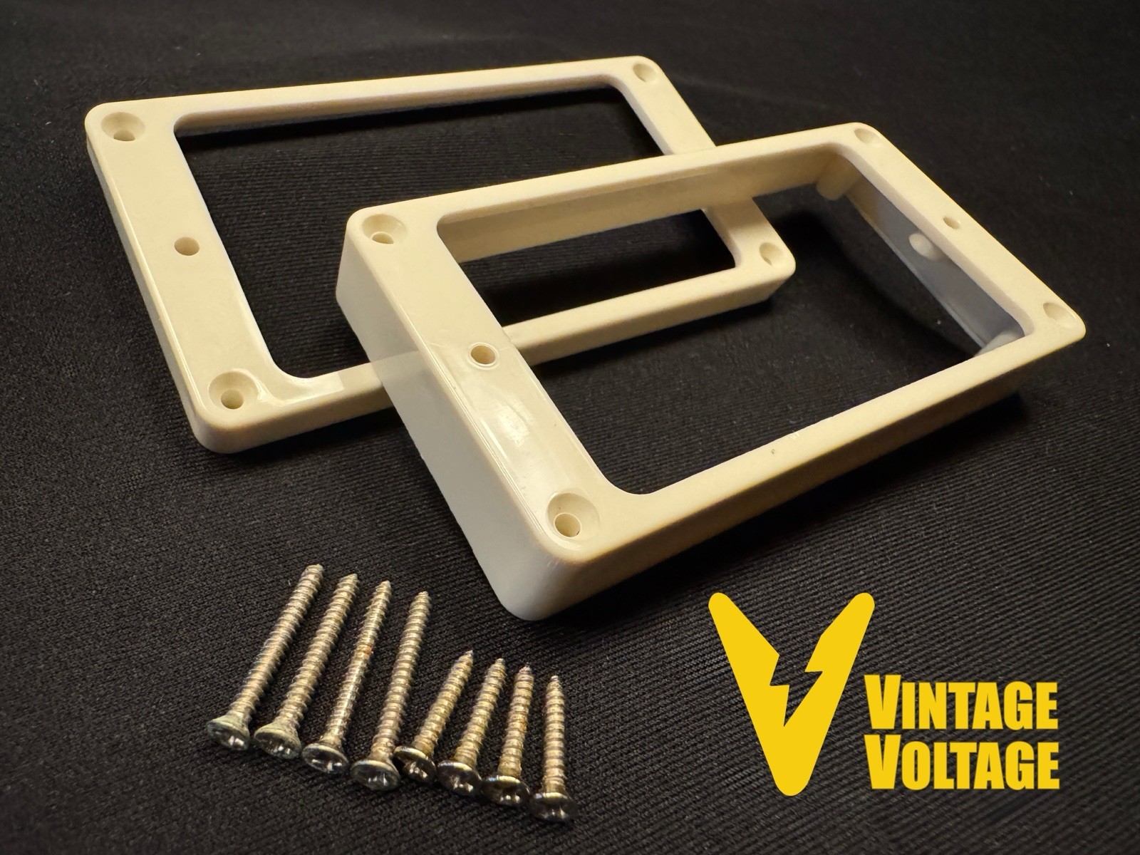 GIBSON OEM M69 Butyrate Humbucker Pickup Ring Aged Screws Bone White Custom Shop