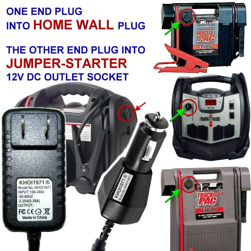 WALL Charger AC adapter for DieHard 1150 platinum portable power jump starter