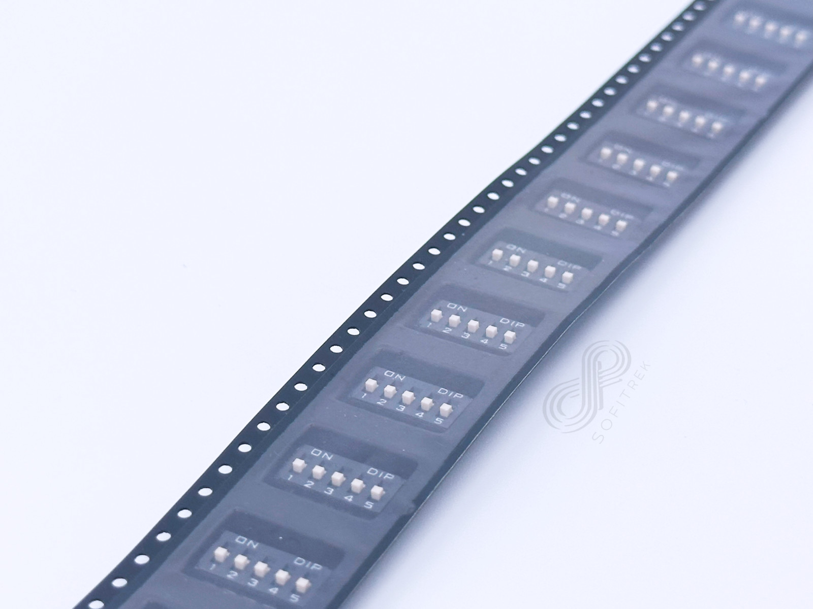 5PCS DM-05-V-T/R DIPTRONICS Surface Mount 5 Position DIP Switch SPST SMT-10