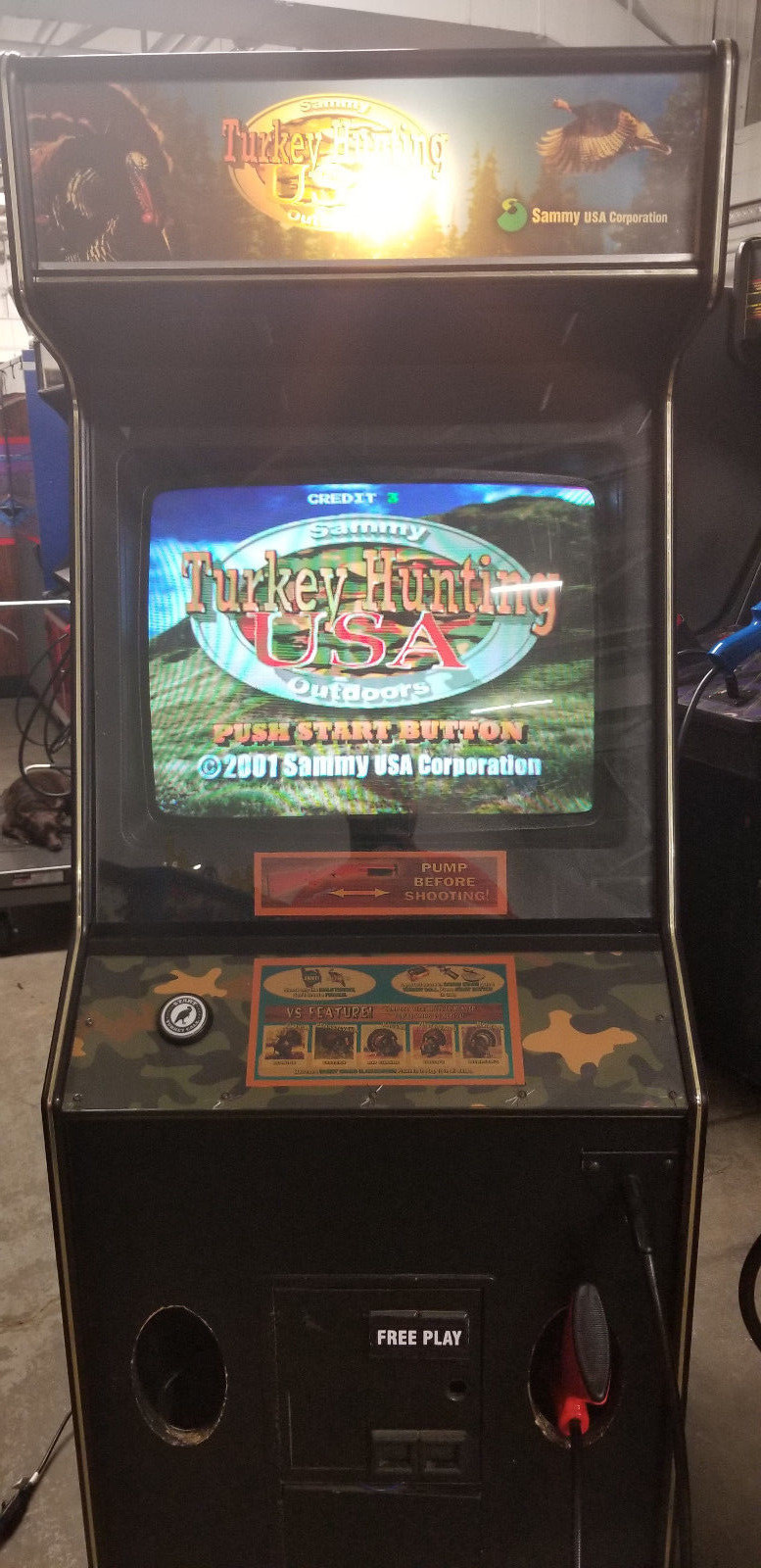 TURKEY HUNTING USA ARCADE MACHINE 2000 (Excellent Condition) *RARE*