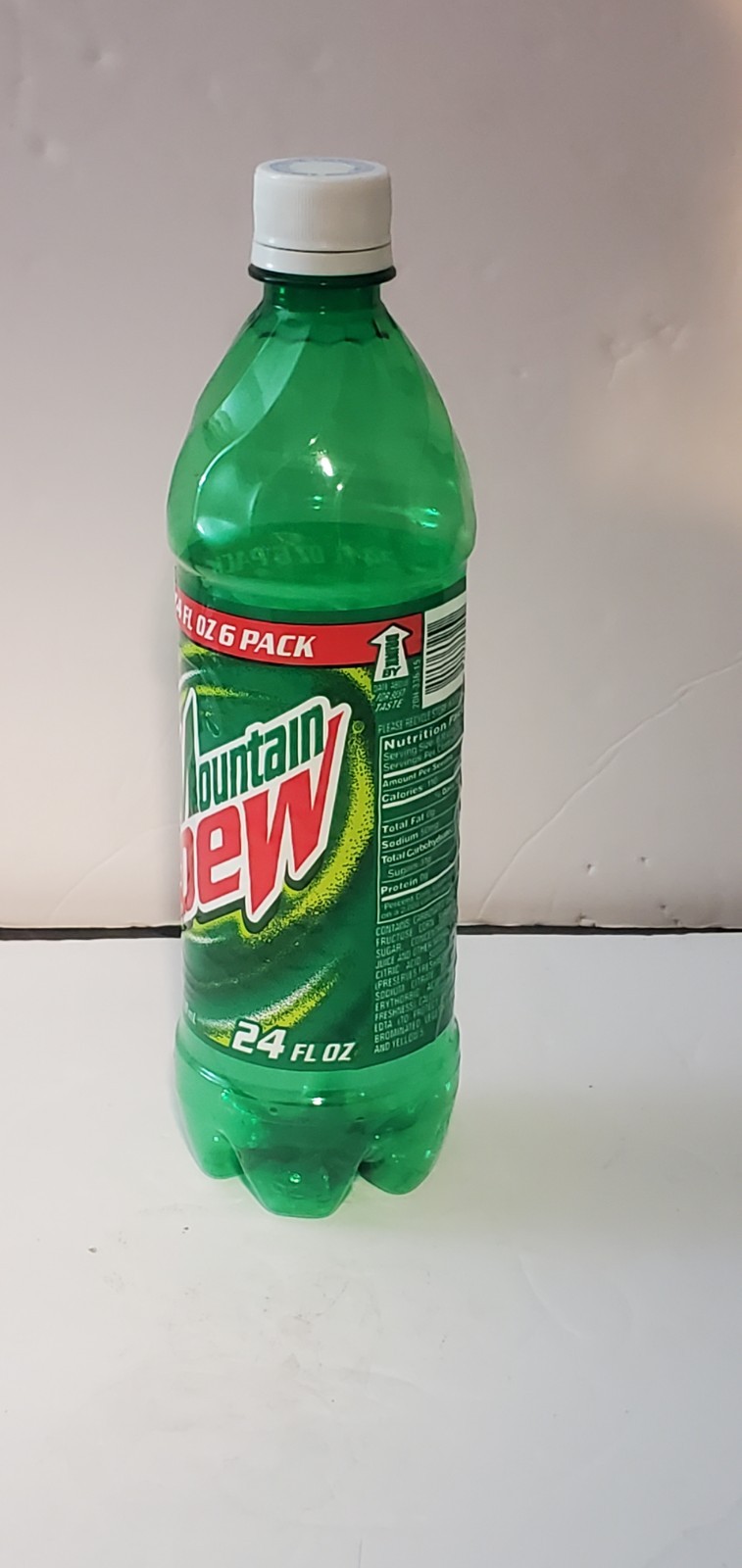 2001 Mountain Dew 24oz Bottle Empty Great Shape
