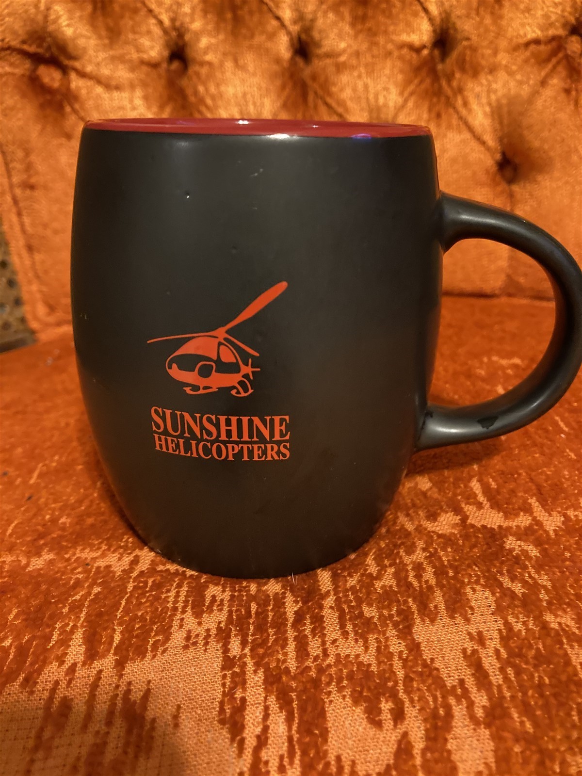 heavy coffee mug, Sunshine Helicopters