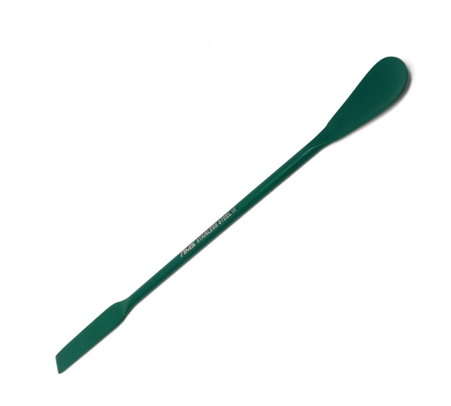 PTFE Coated 7" Stainless Steel Double Ended Micro Lab Spatula,Square&Flat Spoon