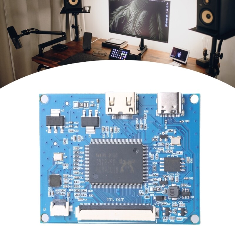 50Pin LCD Panel Controller Board LCD Display Screen Driver Board Support GT911