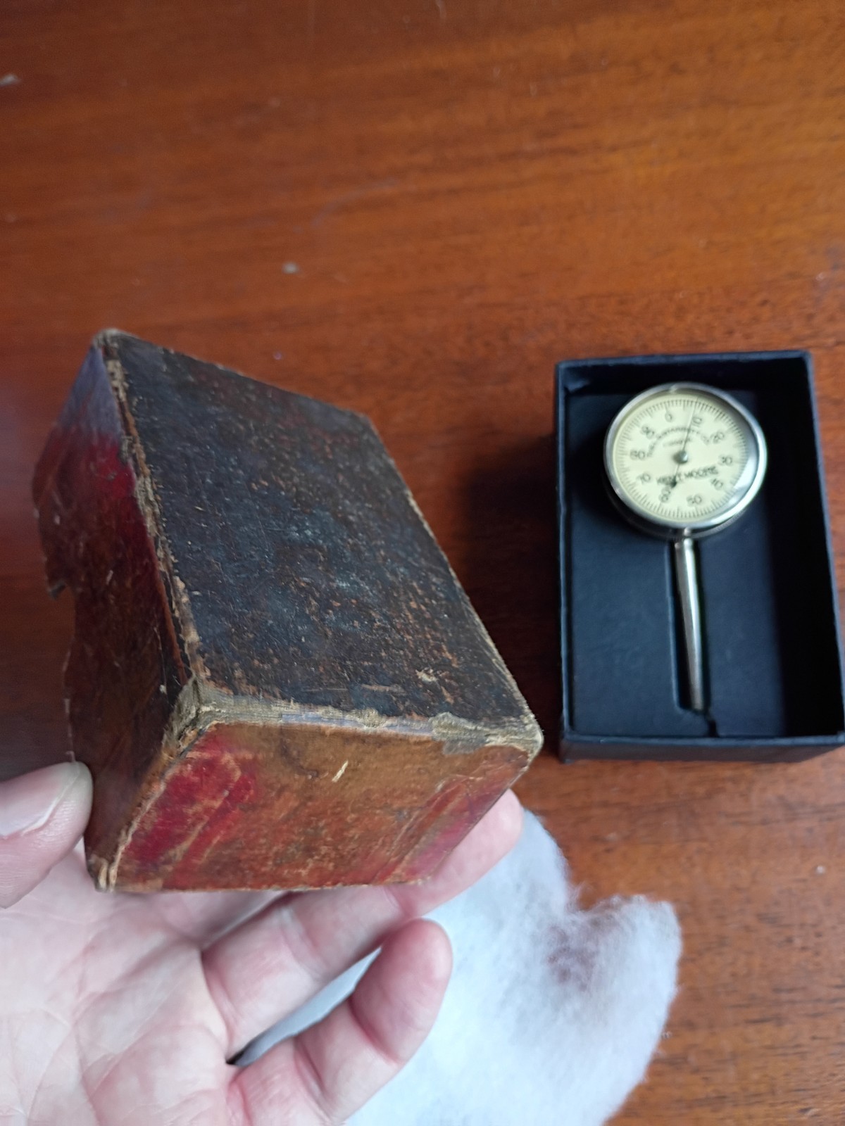 Vintage L.S. Starrett Back Plunger Dial Indicator