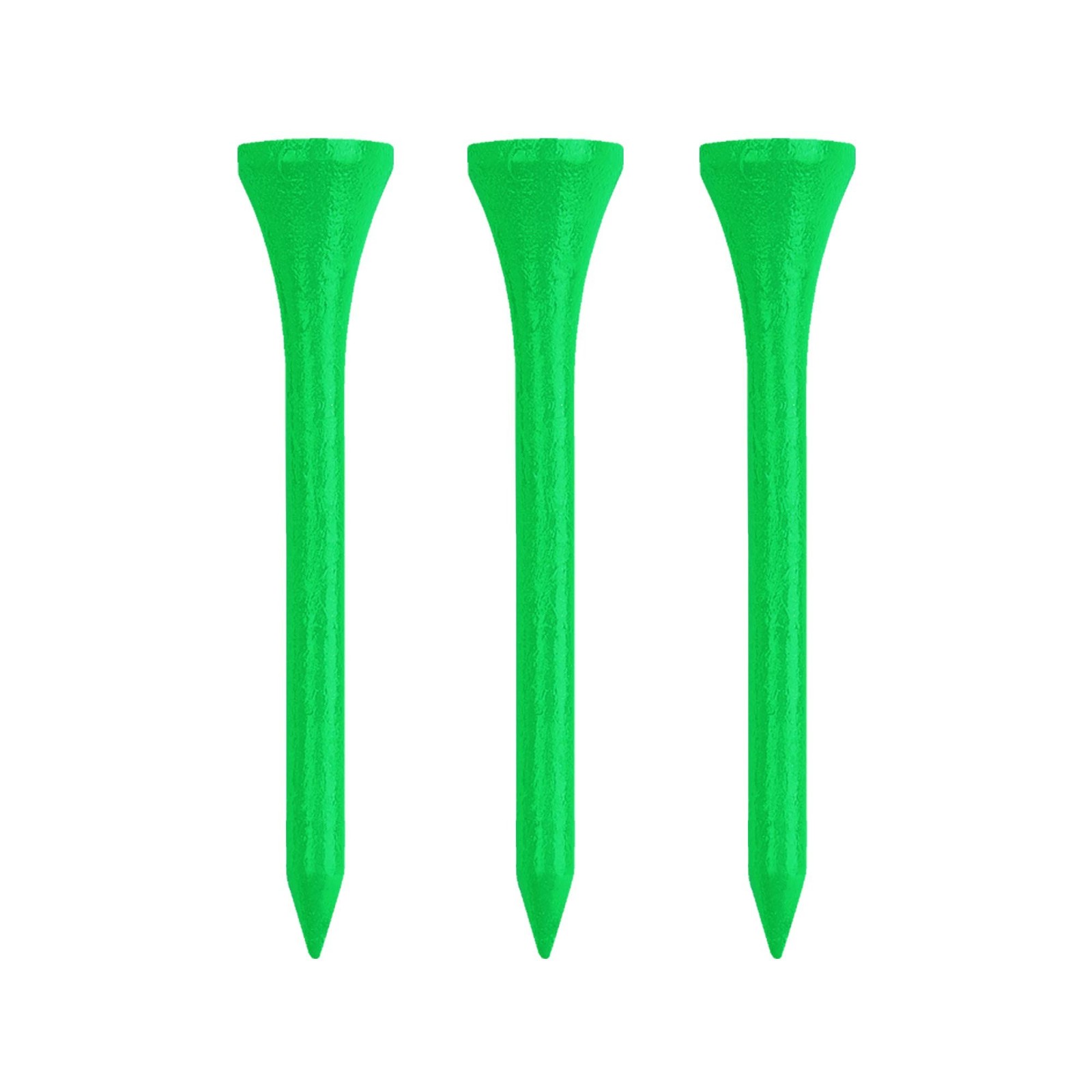 Izzo Wood Golf Tees (200 Pack) 2.75 Inch Neon Green
