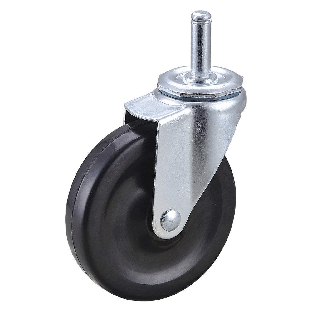 GRAINGER APPROVED 32J993 Stem Caster,4"dia,Rubber,115lb 32J993
