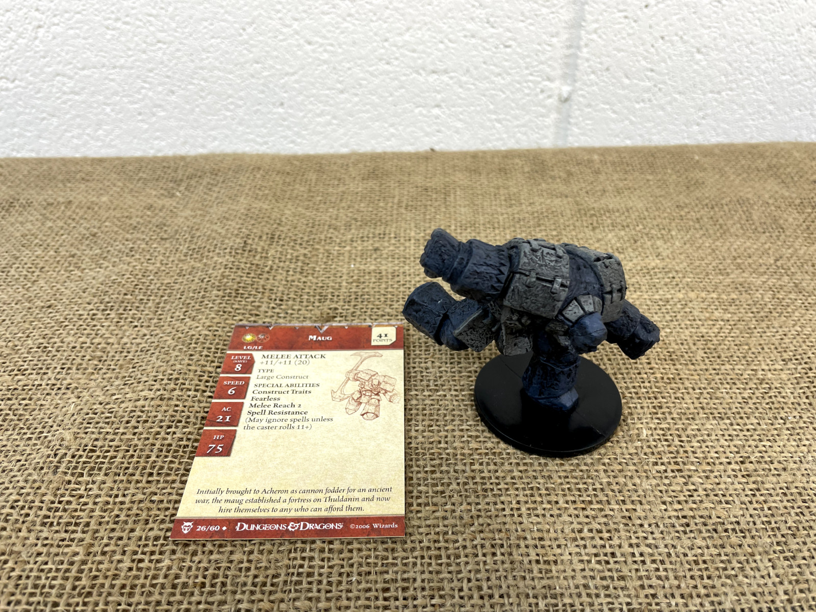 2006 DUNGEONS & DRAGONS D&D MAUG 26/60 LG/LE41 GIANT MINIATURE WIZARDS