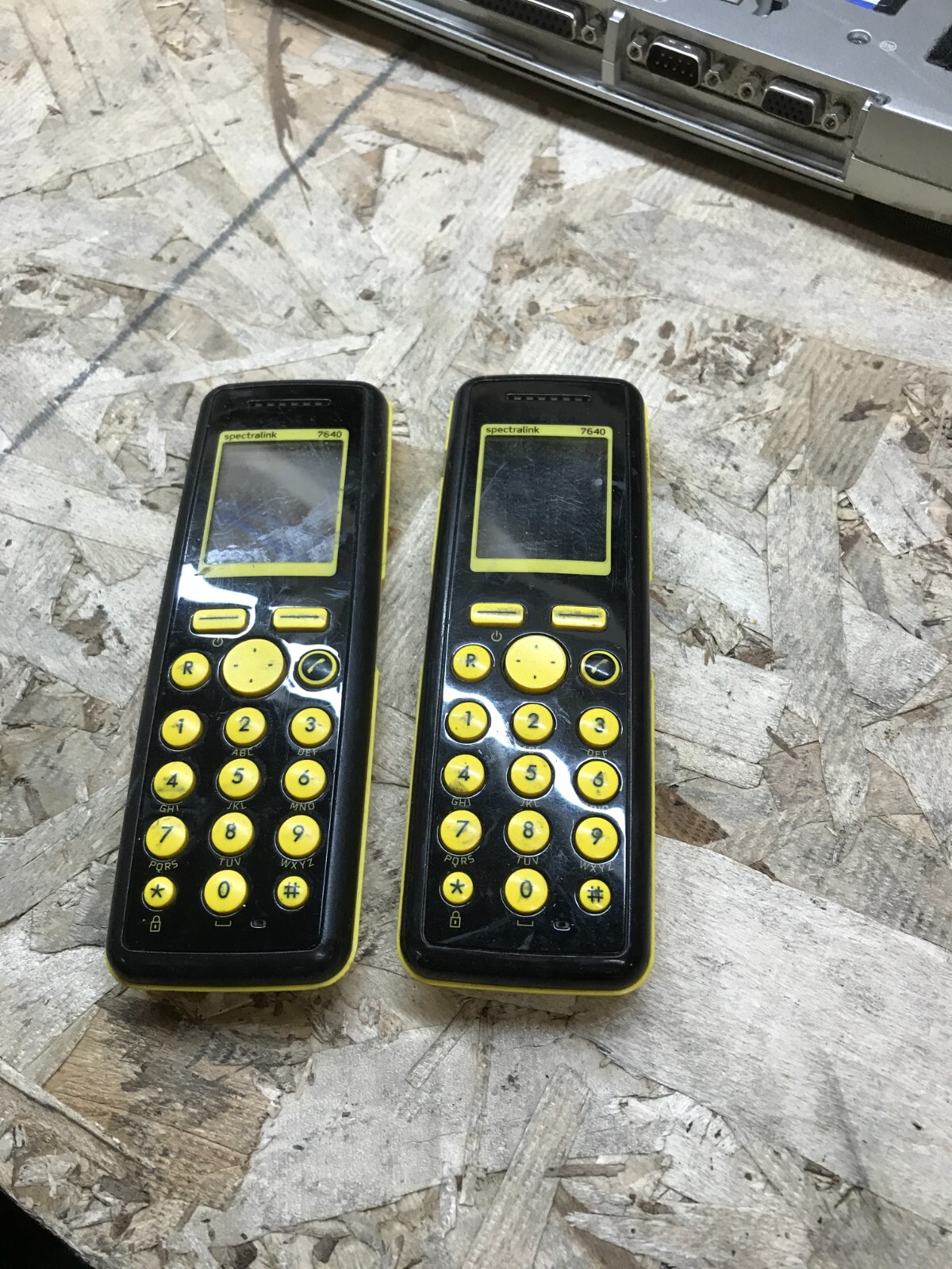 2X  SPECTRALINK 7640 DECT WIRELESS HANDSET VOIP PoE IP TELEPHONE PARTS REPAIR mw