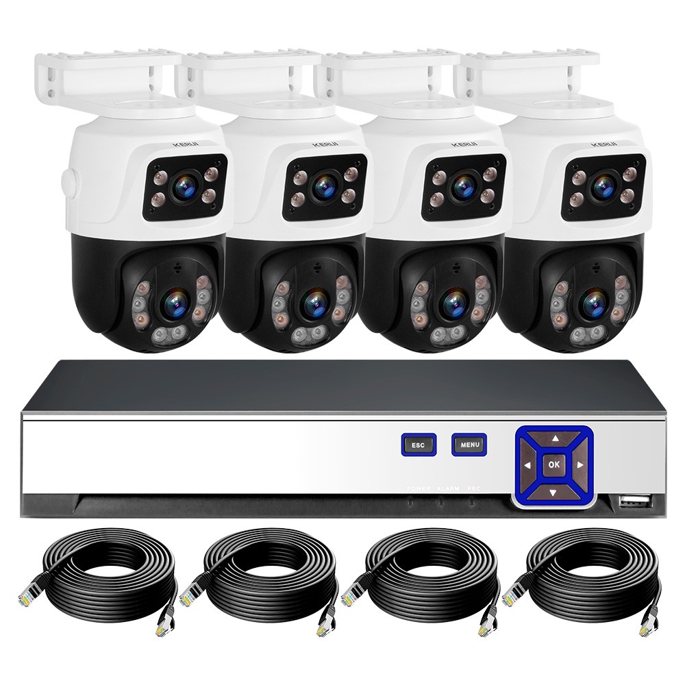 8 Channel 6MP IP PoE Security Camera Kit PoE NVR Home Outdoor Monitoring System