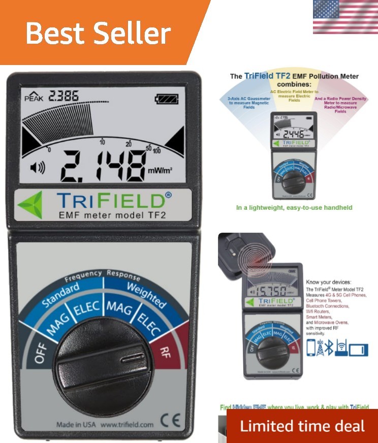 EMF Pollution Meter – 3-in-1 Magnetic, Electric & RF Field Detection |  by • ...
