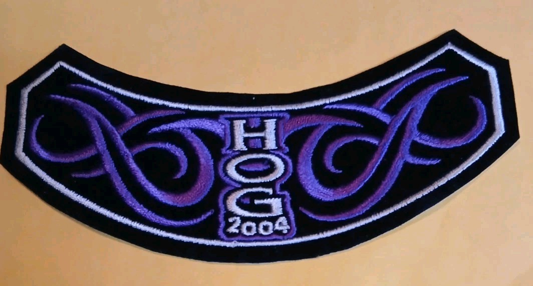 Harley Davidson 2004 HOG Iron-on/Sew-on Patch Approx 6” x 2.5” NOS Harley Owner