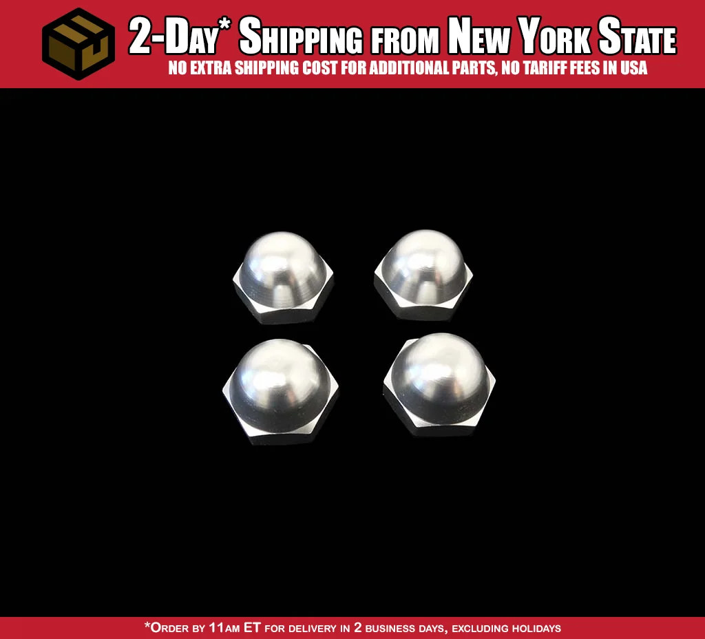1/5 Sealed CNC Aluminum Hard Anodized Wheel Nuts