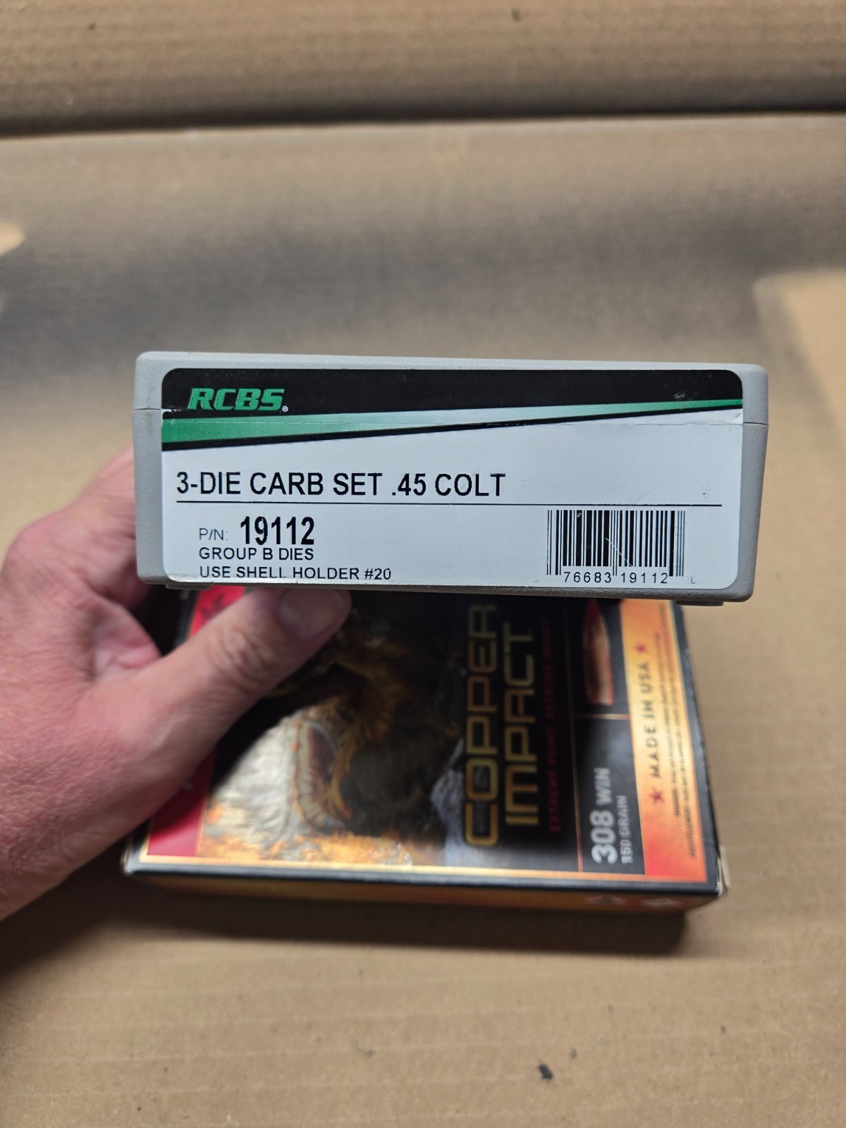 rcbs reloading dies 45 Colt carbide 3 die set, New