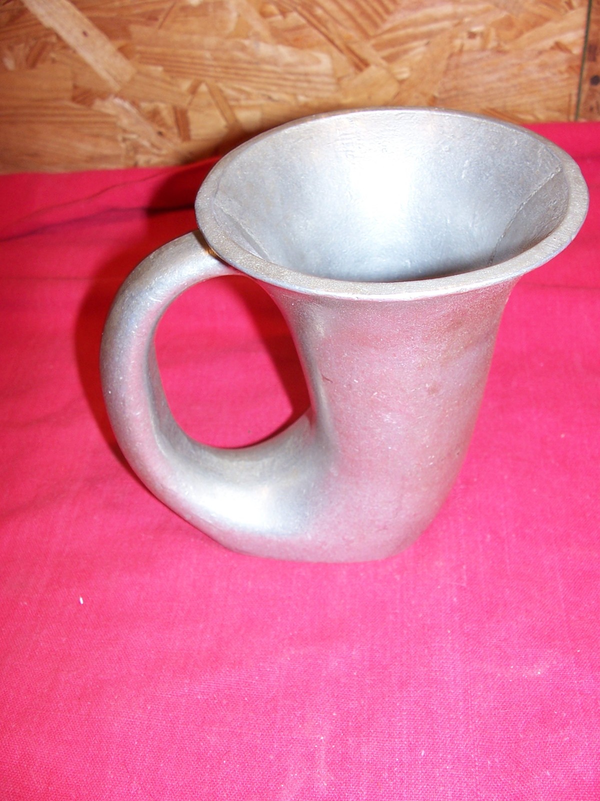 Vintage Lyman Bugle Horn Cast Pewter Beer Mug Stein Tankard Hunting Collectible