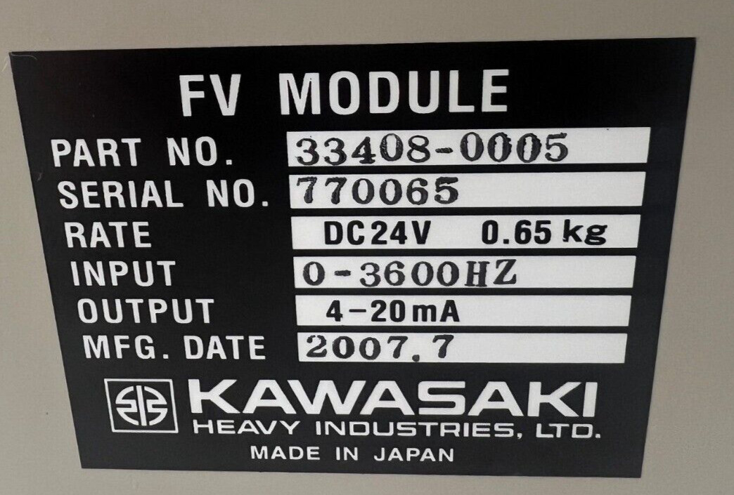 KAWASAKI 33408-0005 FV MODULE ACTUATOR CONTROL