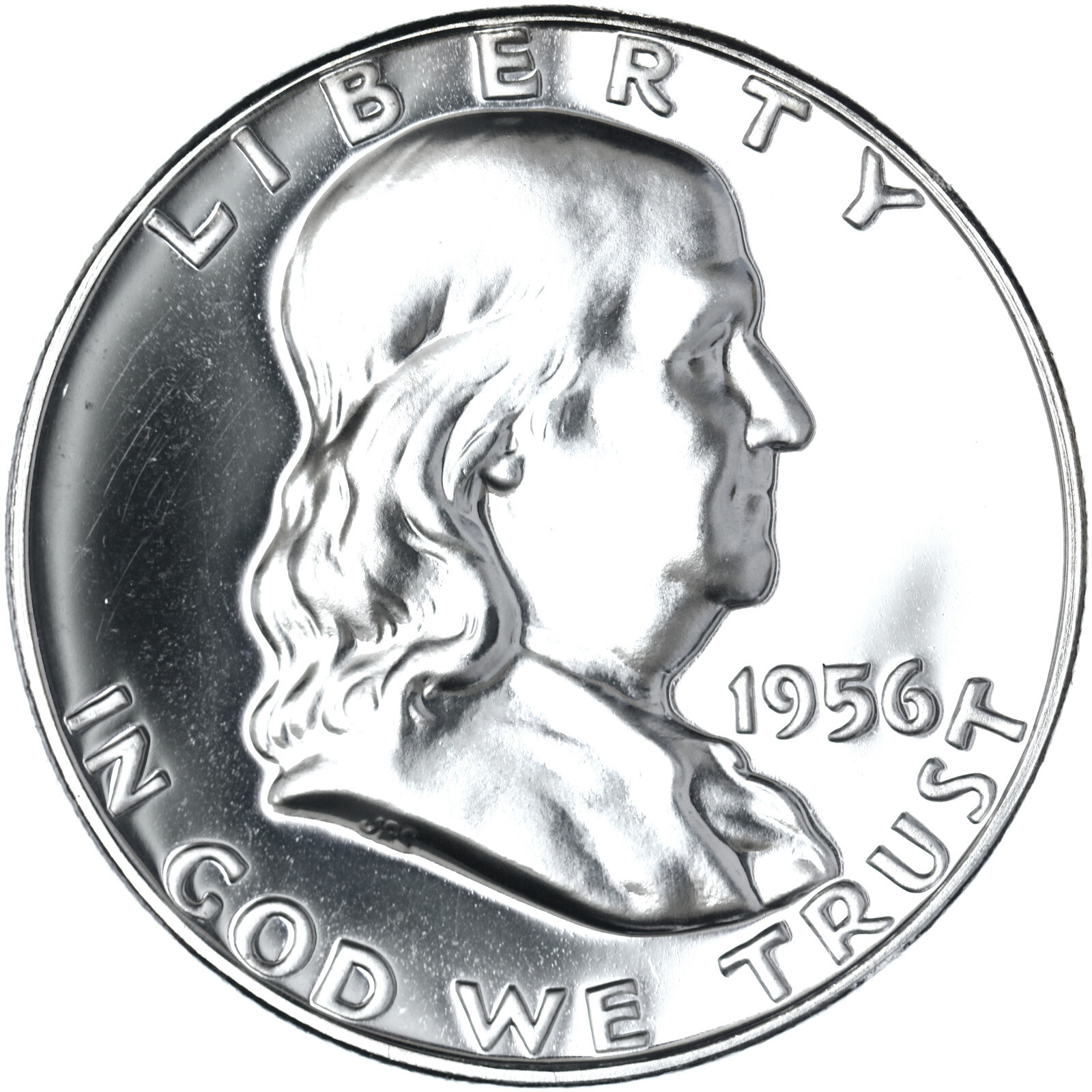 1956 (P) Franklin Half Dollar Type 2 Gem Proof 90% Silver