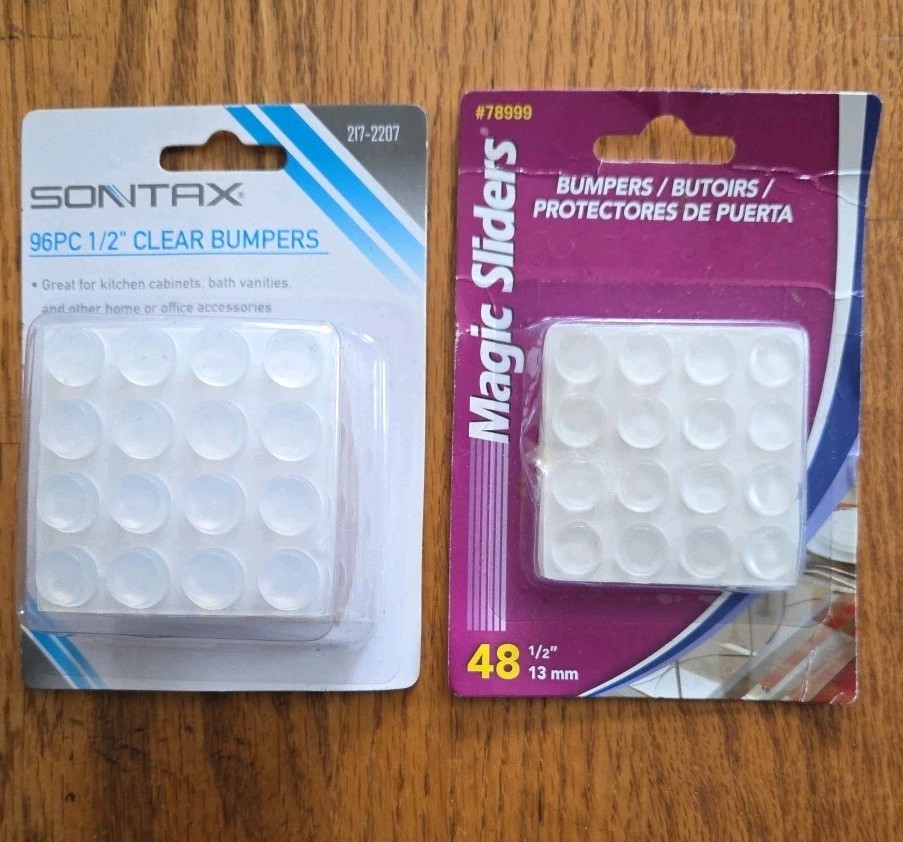 144 -1/2" Clear Bumpers Self Adhesive Reduce Noise & Prevent Scratches