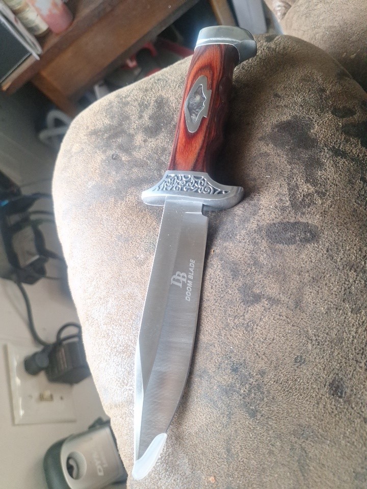 DOOM BLADE W/ 10 & 1/4" KNIFE. W/ 5 & 1/2" BLADE