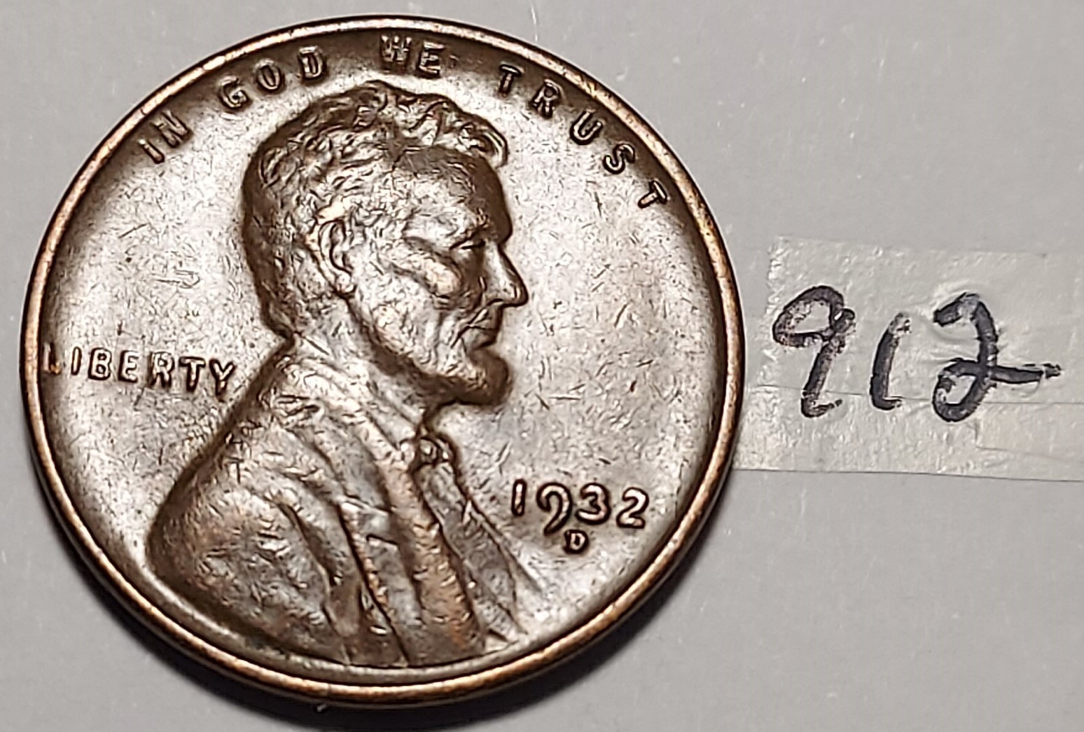 1932-D Lincoln Wheat Cent EXTREMELY FINE # 912