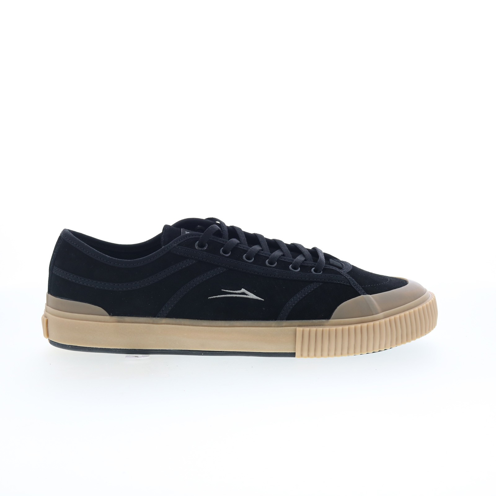 Lakai Conrad Elite Mens Black Suede Lace Up Skate Inspired Sneakers Shoes
