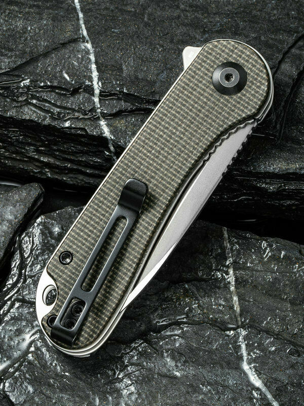 Civivi Elementum Liner Folding Knife 3" D2 Tool Steel Blade Green Micarta Handle