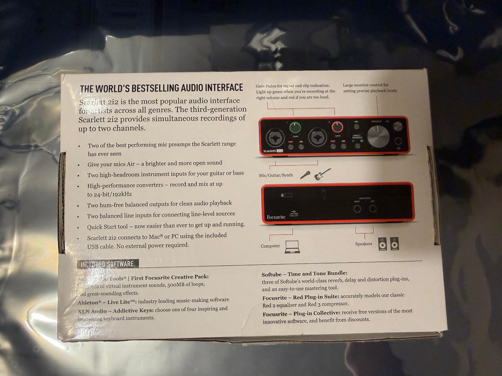 Focusrite Scarlett 2i2 3rd Gen 2X2 USB Audio Interface