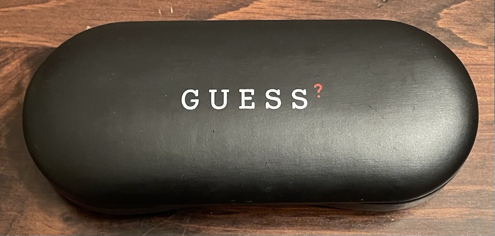 Vintage GUESS Eyewear Hard Clamshell Case - Black & Tan (Eyeglasses/Sunglasses)