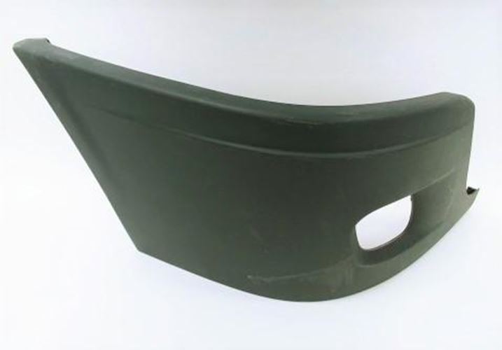Used Freightliner Cascadia RH Gray Front Bumper End Cap - P/N  21-27300-001