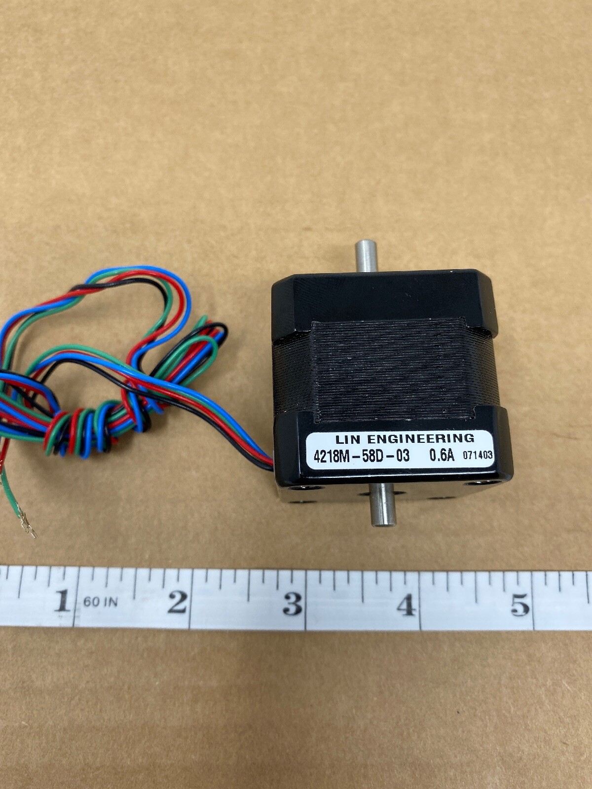 New Lin Engineering 4218M-58D-03 0.6A Stepper Motor CNC Automation