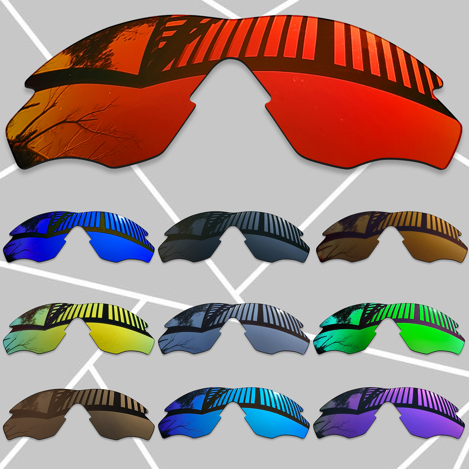 TRUE POLARIZED Replacement Lenses for-Oakley M2 Frame XL OO9343 Sunglasses