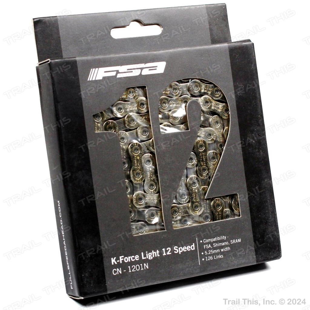 FSA CN-1201N K-Force Light 12-Speed Chain 126-Links fits Shimano SRAM Bike