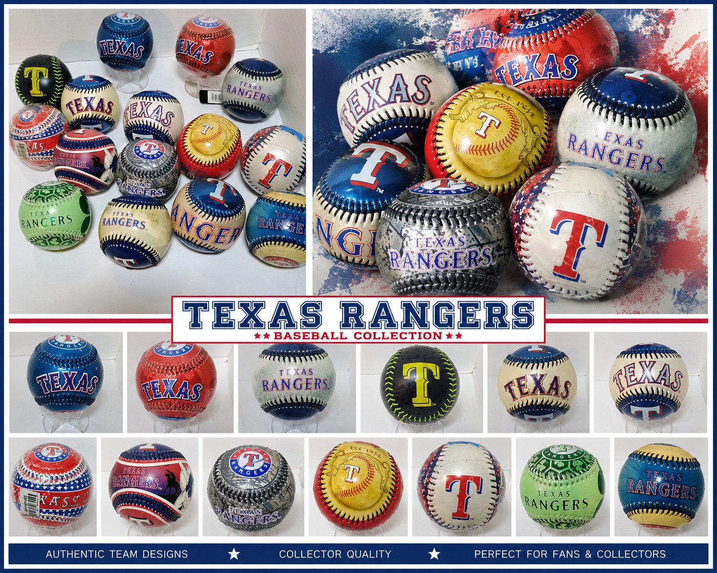 Texas Rangers Souvenir Baseball **Your Choice** Combined Shipping