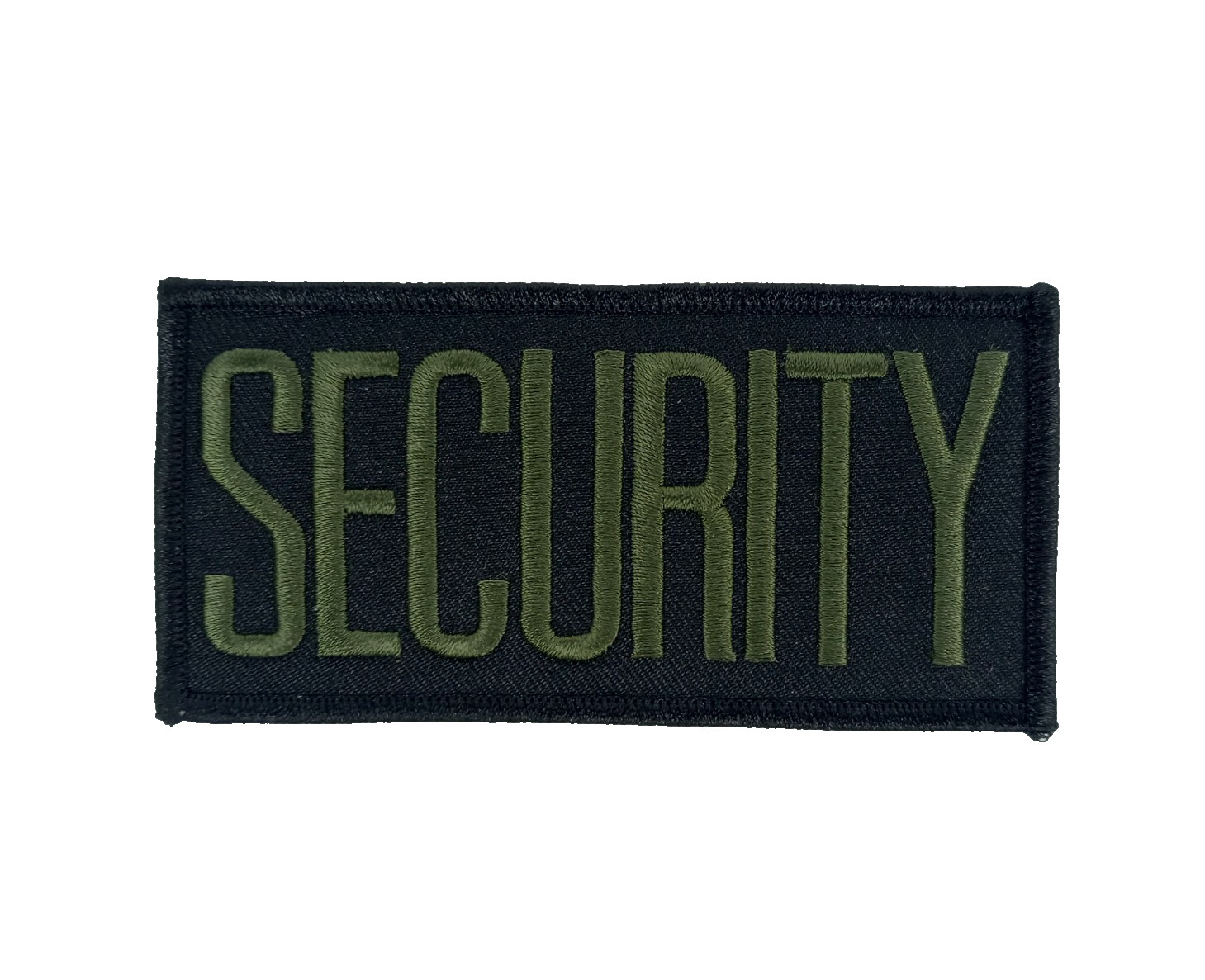 SECURITY Chest Patch Green Embroidery on Black - 4" x 2"