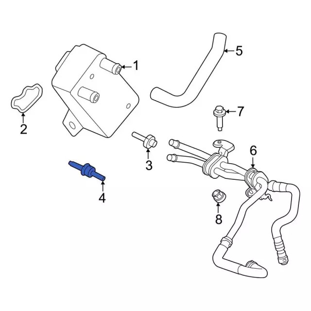 Genuine Ford Engine Oil Cooler Stud W714963-S437