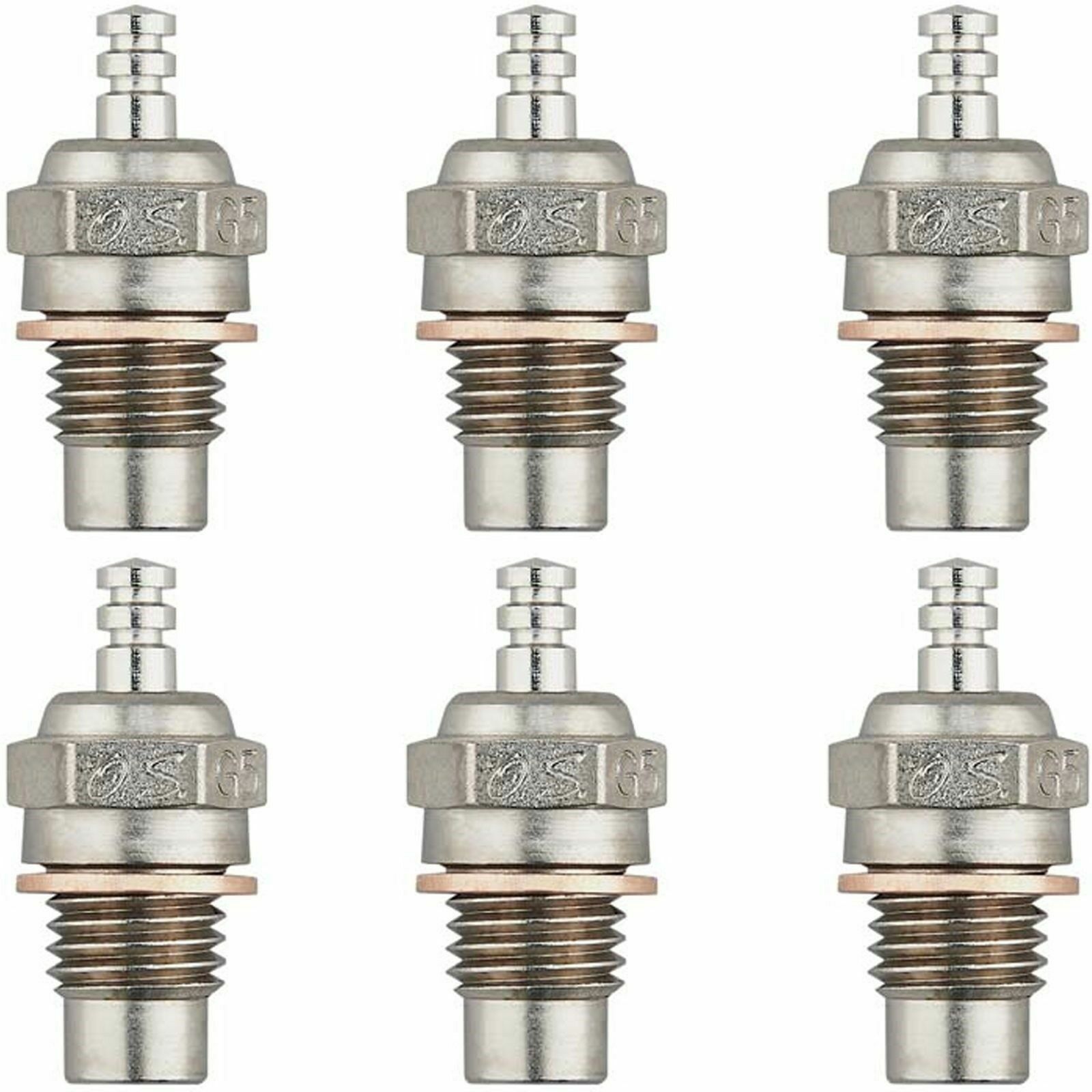 O.S. OS Engines Glow Gas Plug G5 GGT15 GGT10 OSMG2714 71655001 GG Series 6 Pack