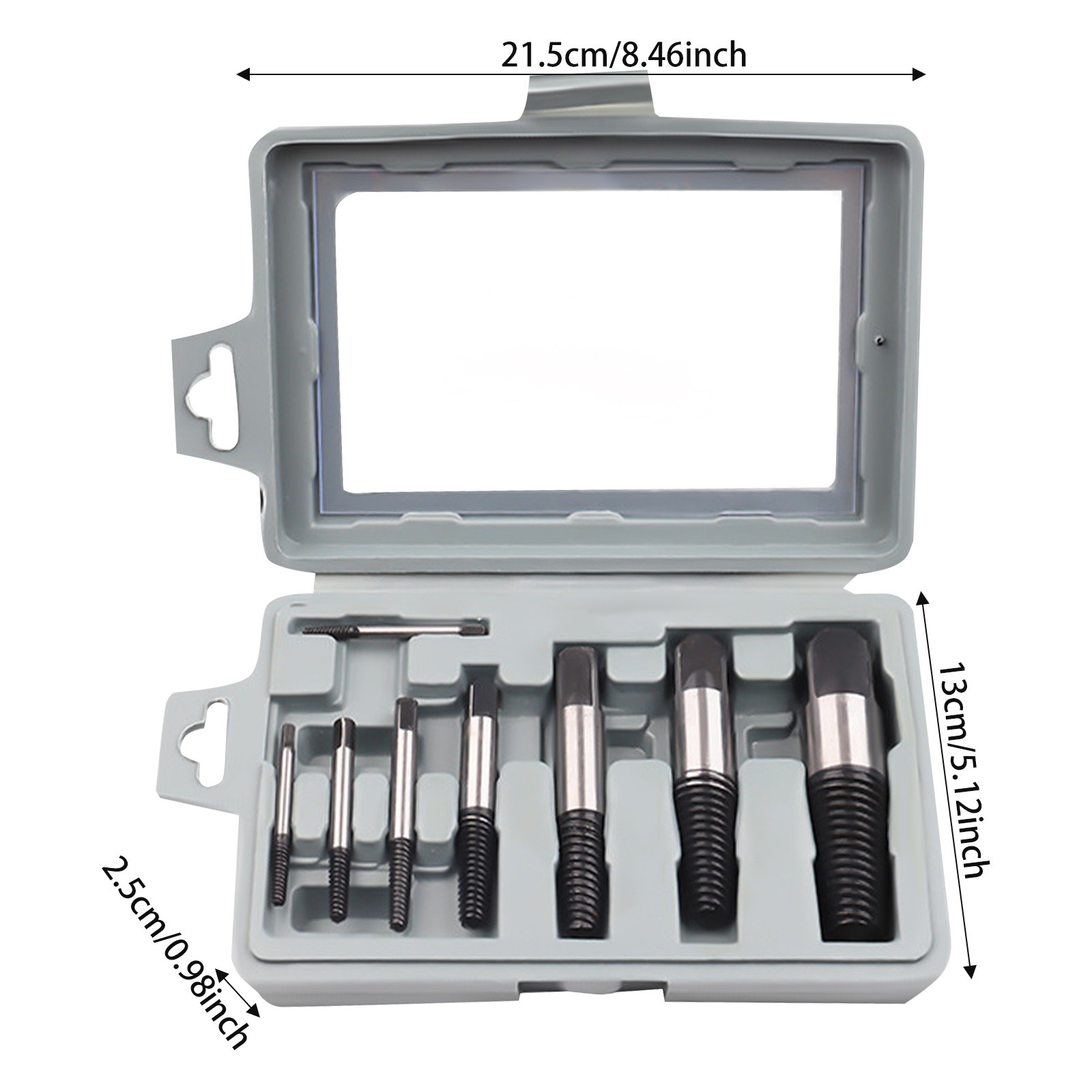 8-piece Pipe Broken Thread Extractor Set, Nut Bolt Stud Removal Tool For Home