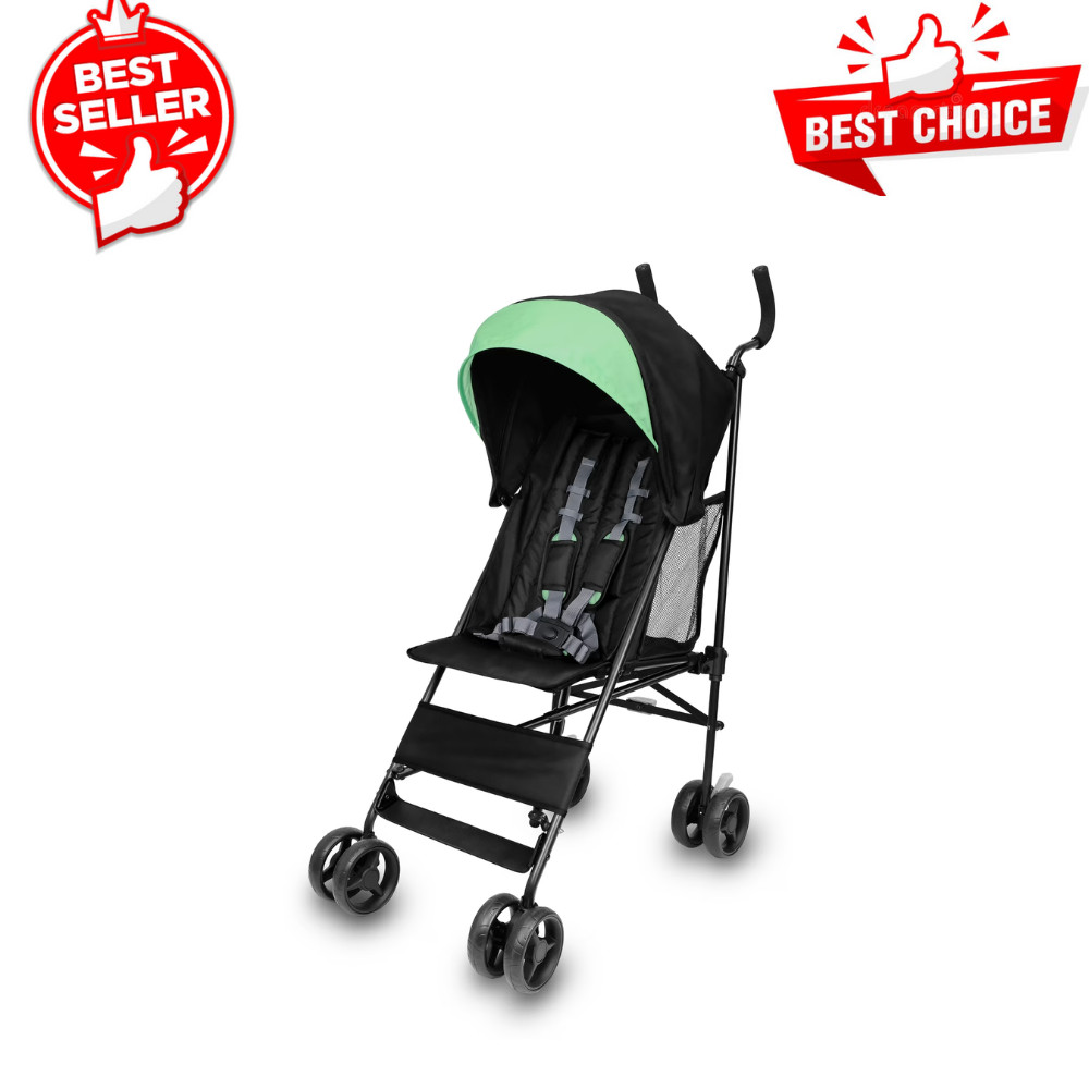 Ingenuity Smooth Stroll Lightweight Baby Umbrella Stroller, Compact Travel,Black