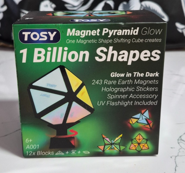 TOSY Magnet Pyramid Glow Set New Sealed Box  - 1 Cube