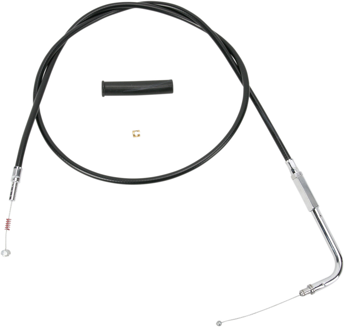 DRAG SPECIALTIES Black Vinyl Idle Cable - 54" 4342154B