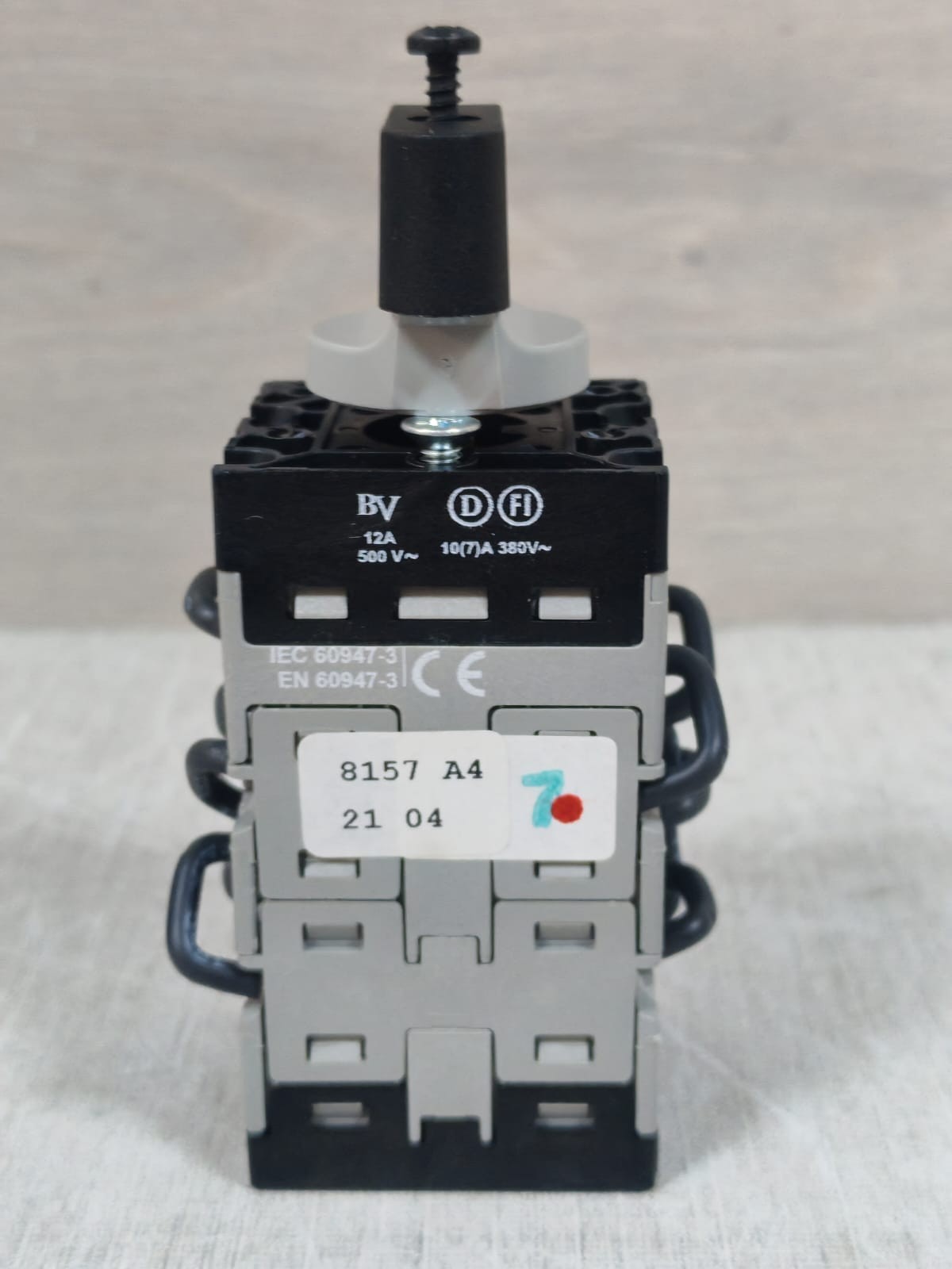 BACO PR12 ROTARY SELECTOR SWITCH 20A- NEW WITHOUT BOX