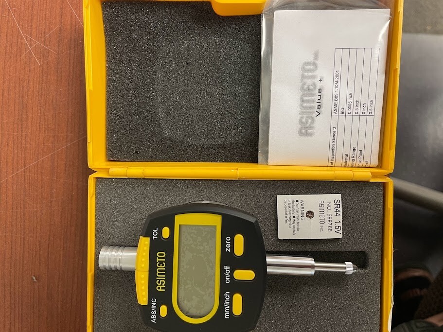 ASIMETO 7405951 DIGITAL INDICATOR 0-.5" X .0005"/.01MM RES