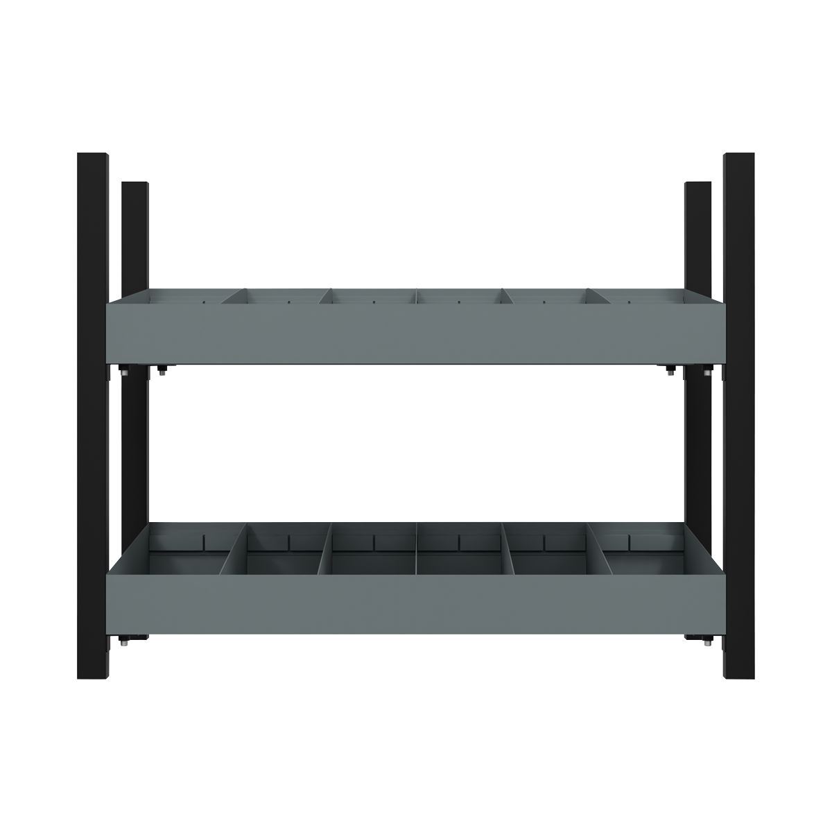 Sealey Modular Racking Mid Unit 2 Compartment Shelve Tool Storage 580mm