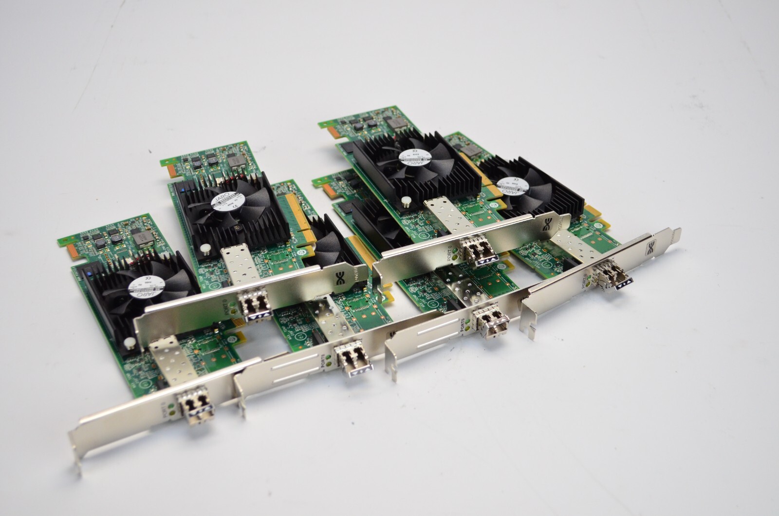 Lot of 6 DELL Emulex LPE16000 1P 16Gb/s FC HBA 061M2K High Profile SFP 16Gb