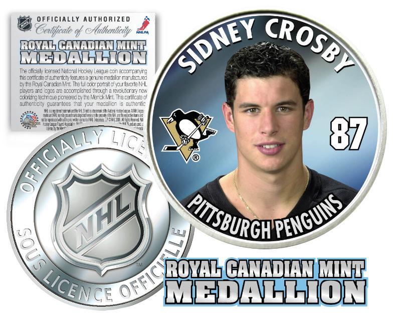 2005-06 SIDNEY CROSBY Penguins #87 NHL ROYAL CANADIAN MINT Rookie COIN