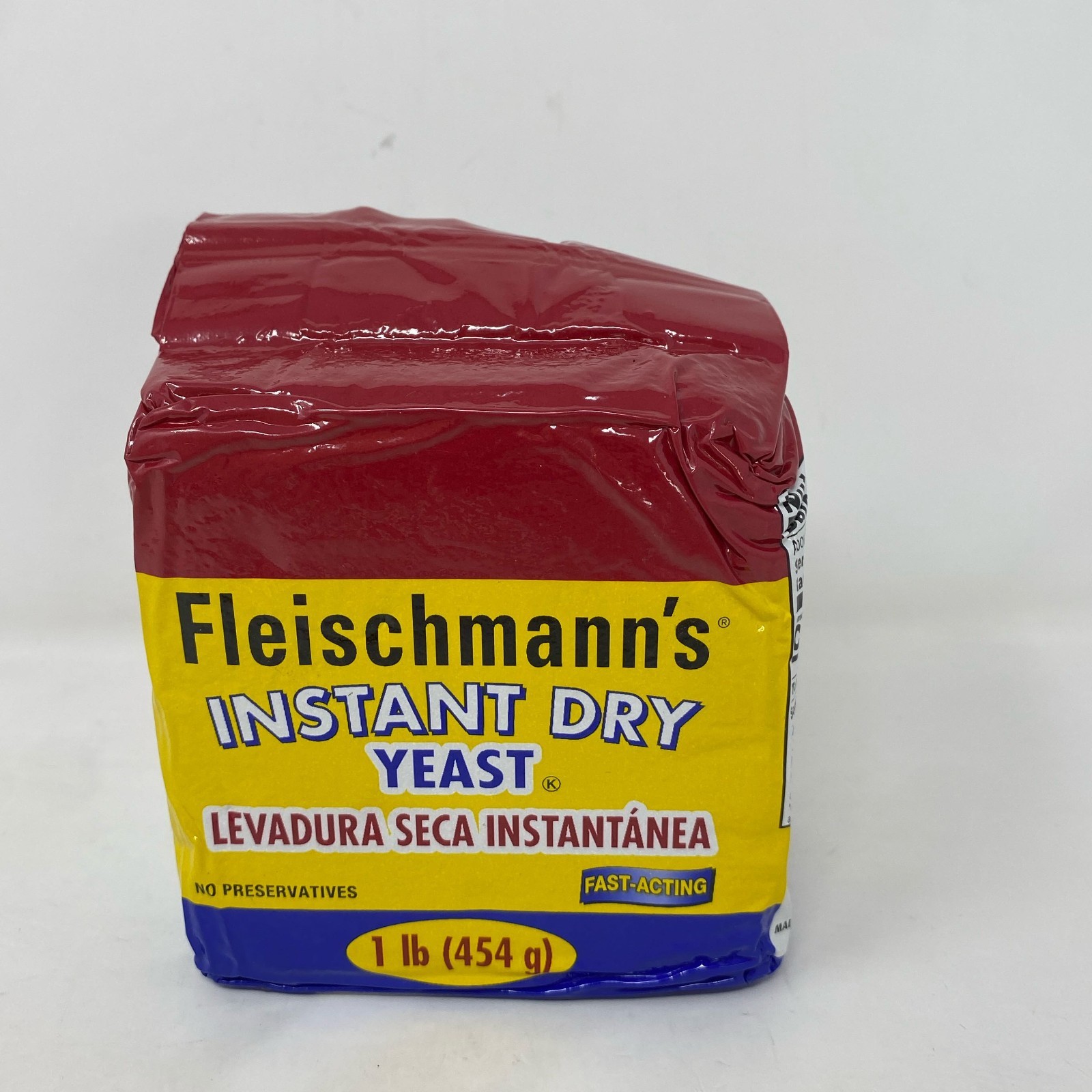 Fleischmann's Instant Dry Yeast 1 lb Brick, Yellow/Red Pack