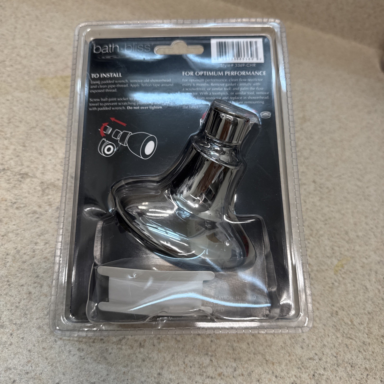 Bath Bliss 5 Function Fixed Deluxe Shower Head