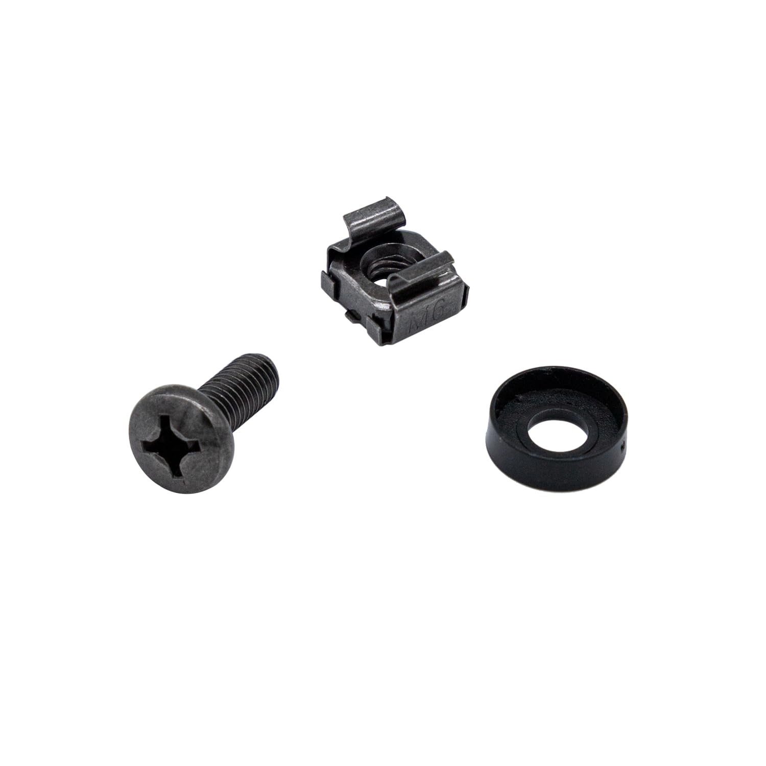 WEAXIO 40 Pack M6x16mm Rack Mount Cage Nuts & Screws & Washers for Rack Mount...