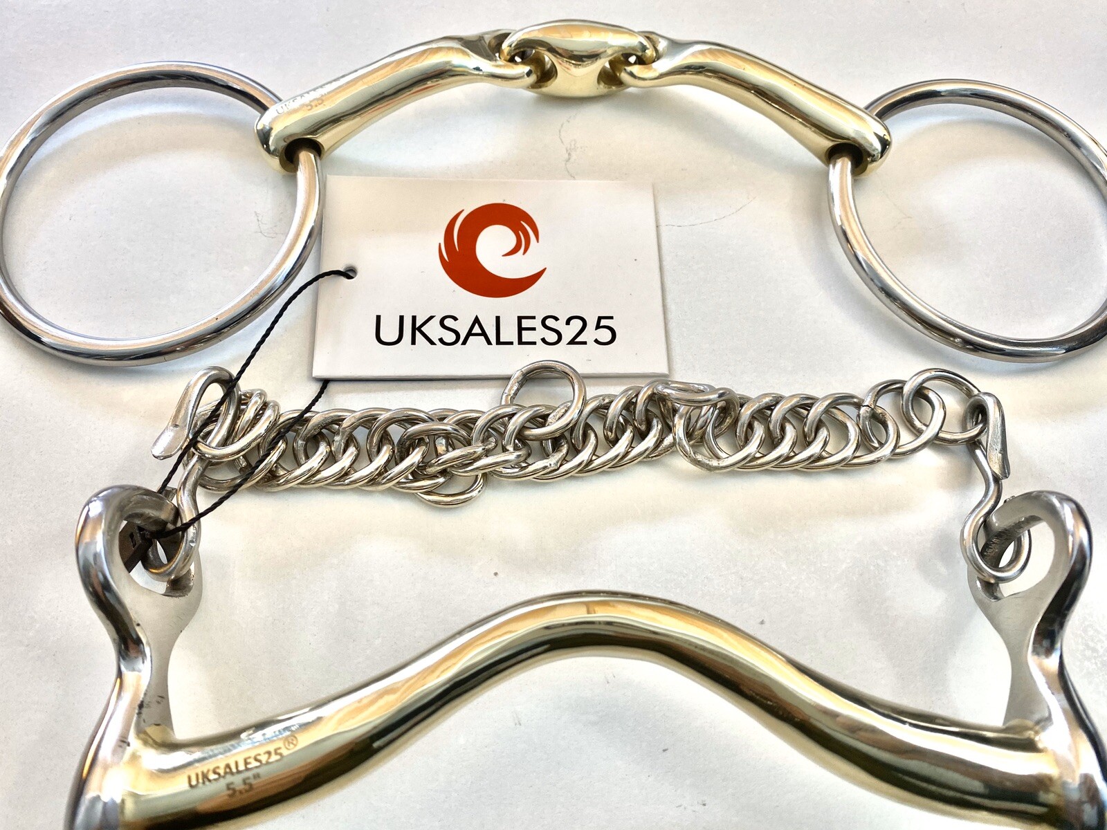 Weymouth Unterlegtrense Trense Gebisse Set GS & Ss (UKSALES25) Gleich Tag
