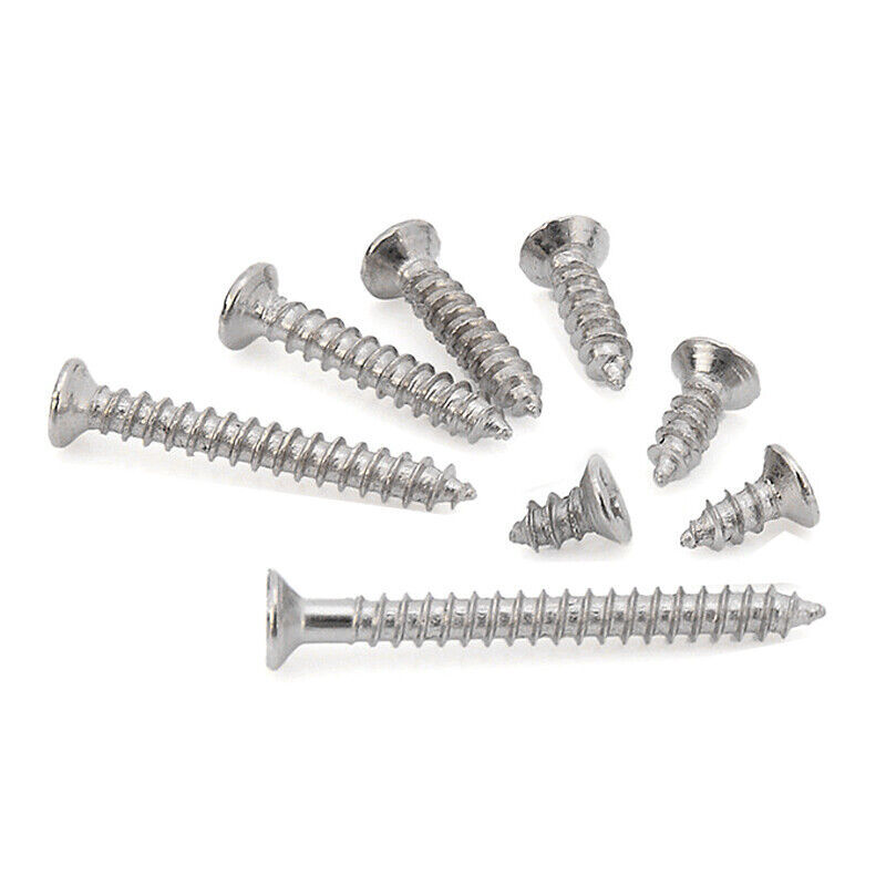 800Pcs Stainless Steel Self Tapping Screw Assortment Kit Lock Nut Wood